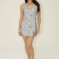 Carmella Ice Cream Printed Mini Dress With Side Slit Detail Clothing Bailey Rose 