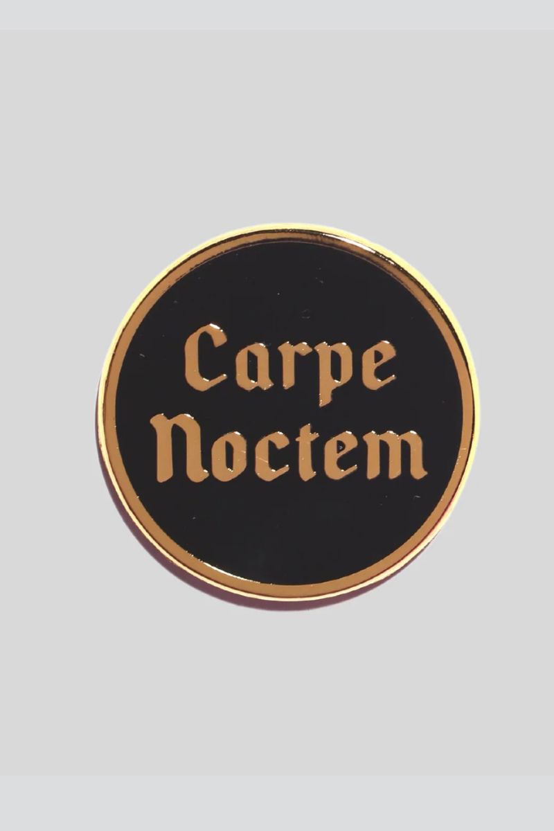 Carpe Noctem Enamel Pin Enamel Pin Patches & Pins 