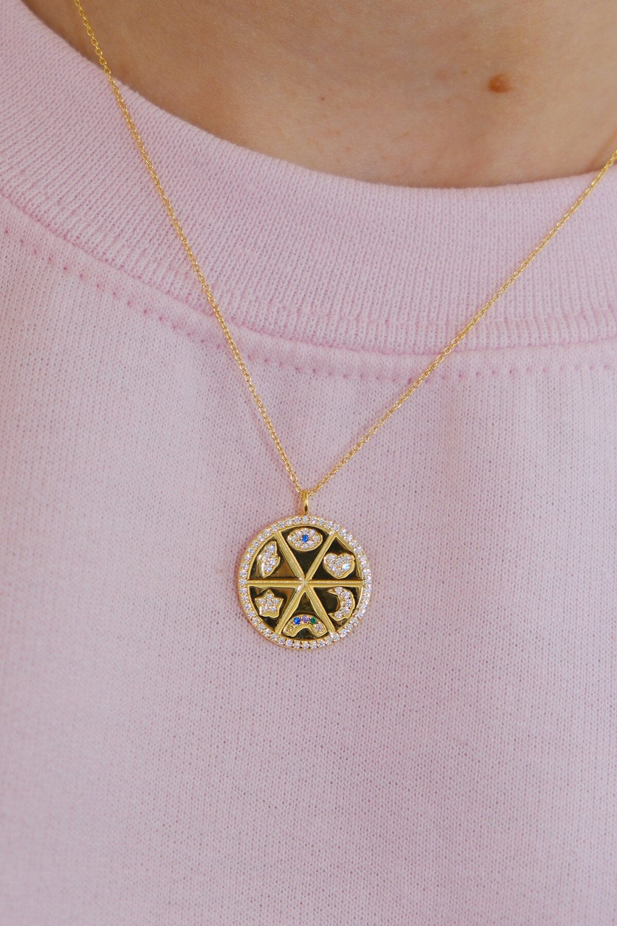 Celestial Pendant Sterling Silver NecklaceMure + Grand