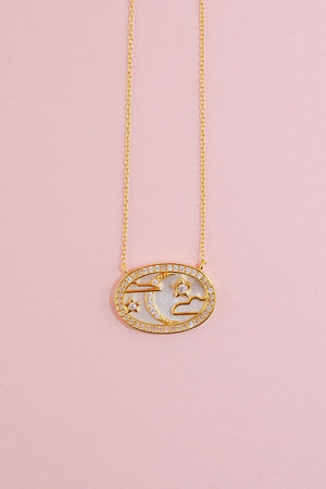 Celestial Skies Pendant Sterling Silver Necklace