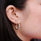 Charlotte Sterling Silver Hoop Earrings Earrings mure + grand 