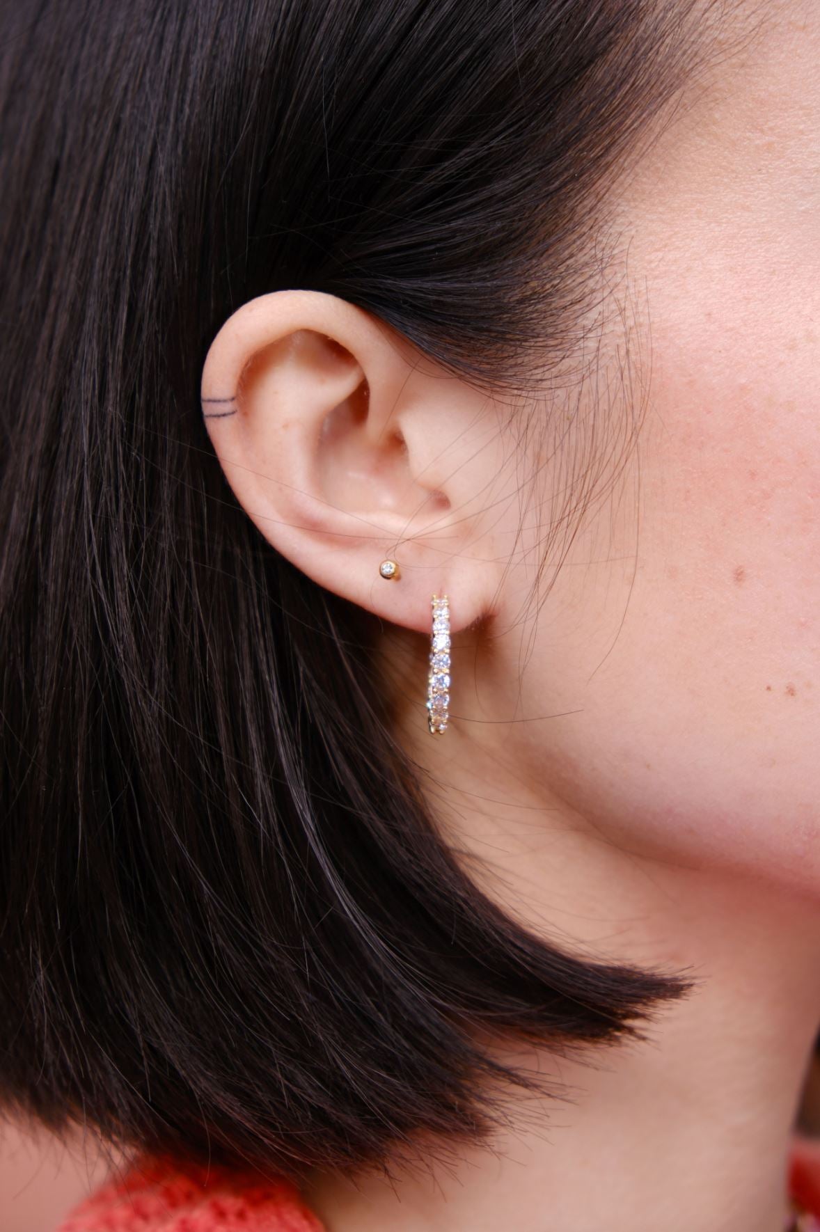Charlotte Sterling Silver Hoop EarringsMure + Grand