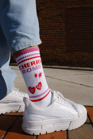 Cherry Bomb Tube Socks