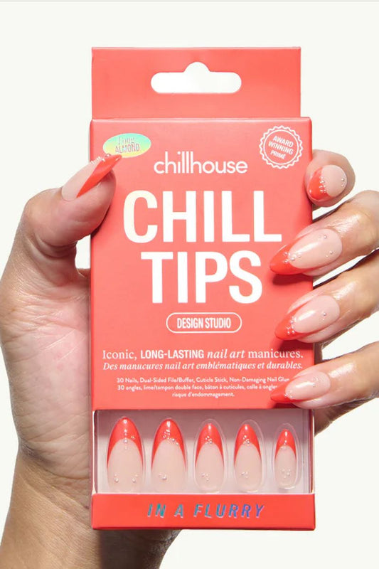 Chill Tips in A Flurry Nail Chillhouse 