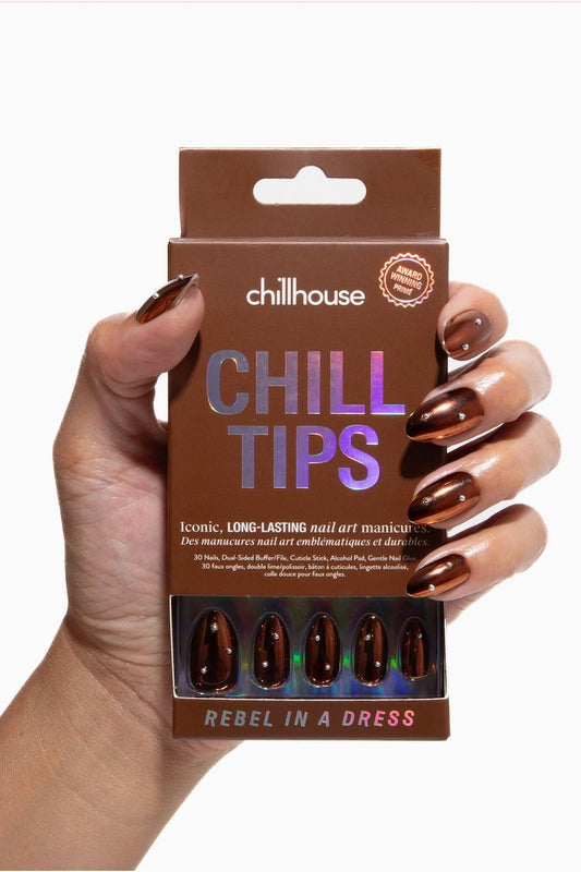Chill Tips in Rebel in A Dress Nail Chillhouse 