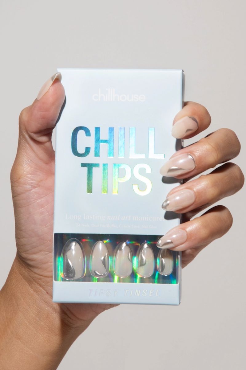 Chill Tips in Tipsy Tinsel Nail Chillhouse 