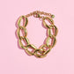 Chunky Oval Link Bracelet Bracelet mure + grand 