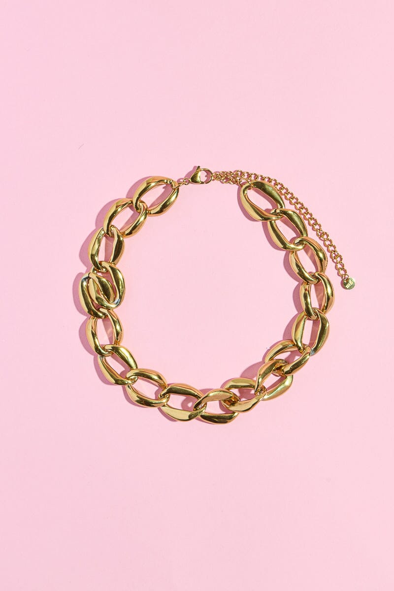 Chunky Oval Link Necklaces Necklaces mure + grand 