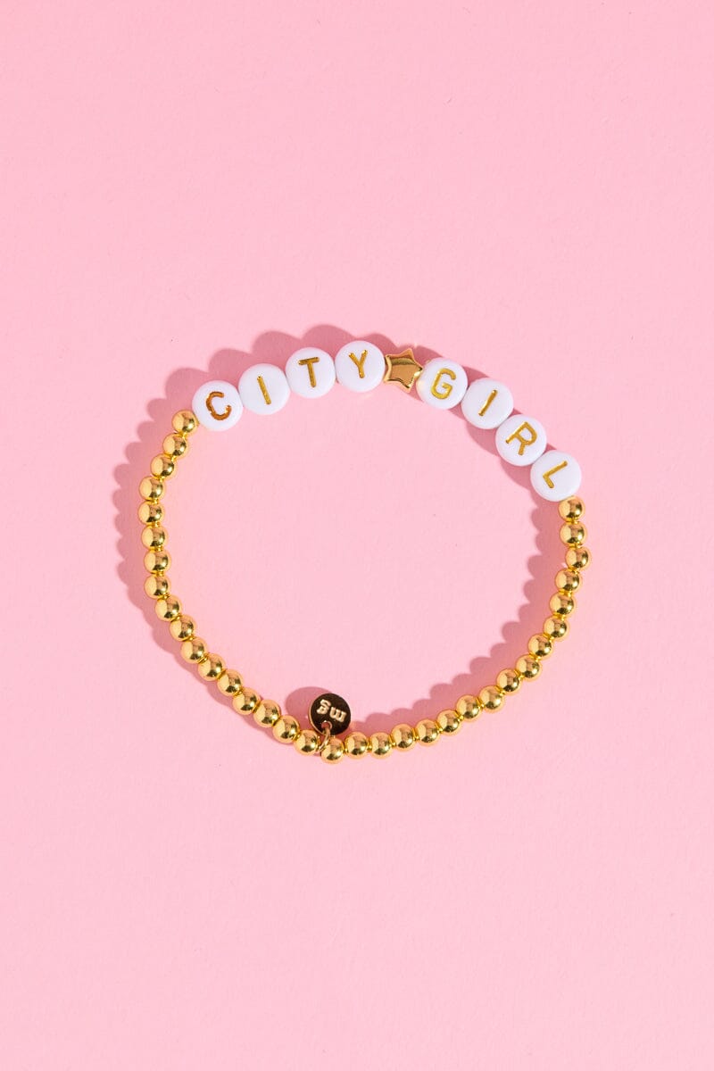 City Girl Inspirational Beaded BraceletMure + Grand