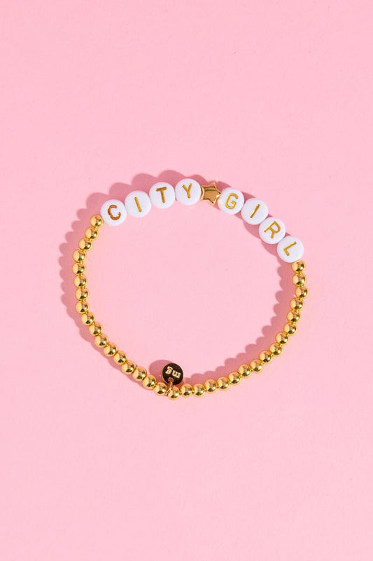 City Girl Inspirational Beaded Bracelet Bracelet mure + grand 