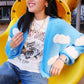 Cloudy with a Chance of Cuteness Puff Cardigan Sweater mure + grand 
