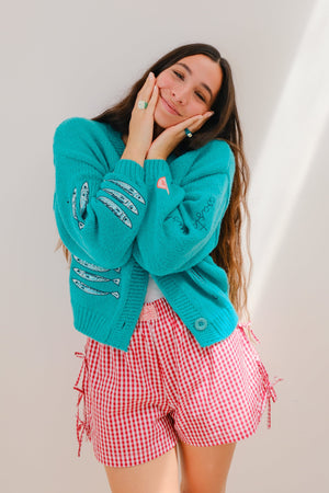Coastal Crush Puff Cardigan