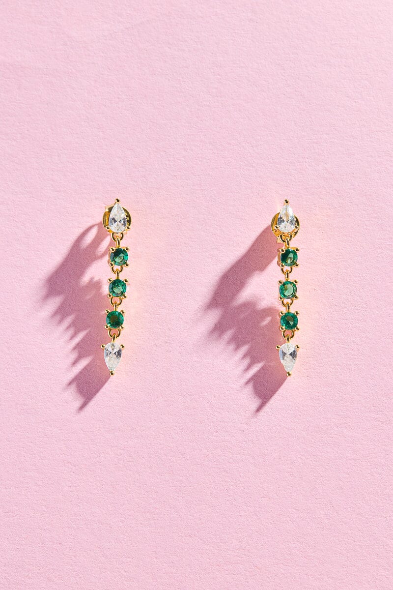 Color Muse Sterling Silver Drop Stud EarringsMure + Grand