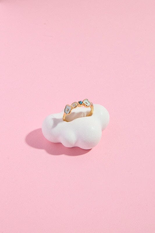 Colorful Daisy Flower Stacking RingMure + Grand