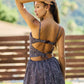 Coralie Polka Dot Print Open Back Mini Dress Clothing Sky to Moon 