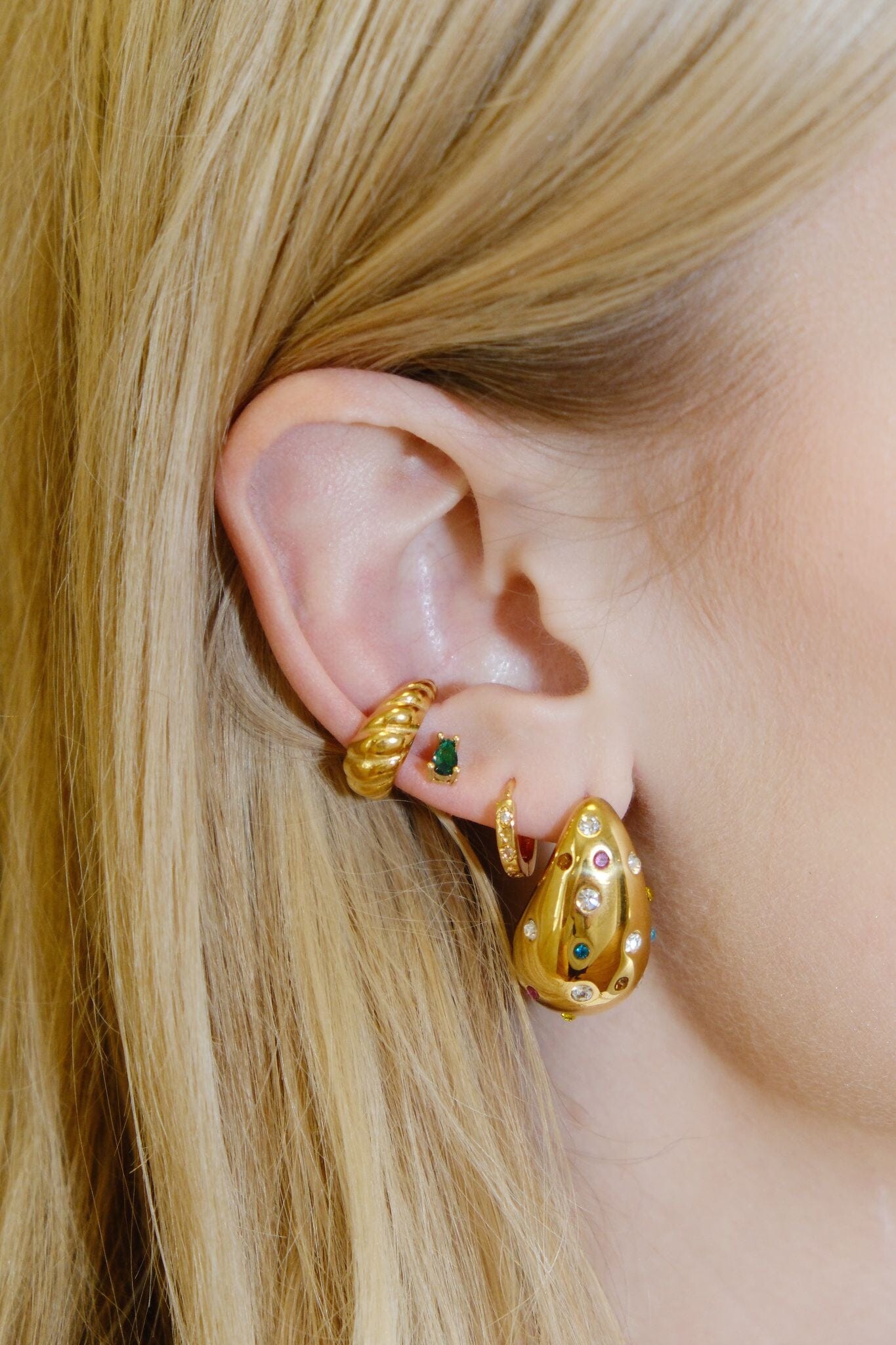 Crystal Bauble Statement Earring Earrings mure + grand 
