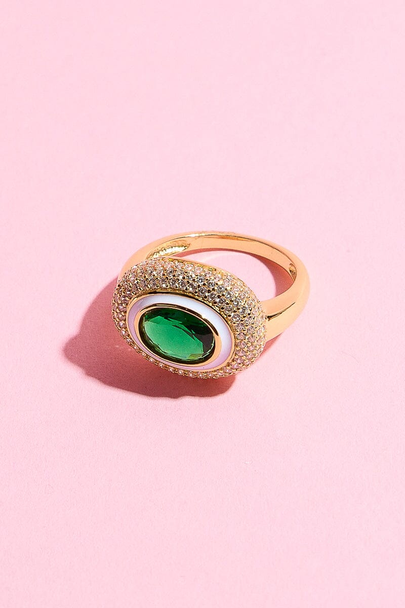 Crystal Eye Sterling Silver RingMure + Grand