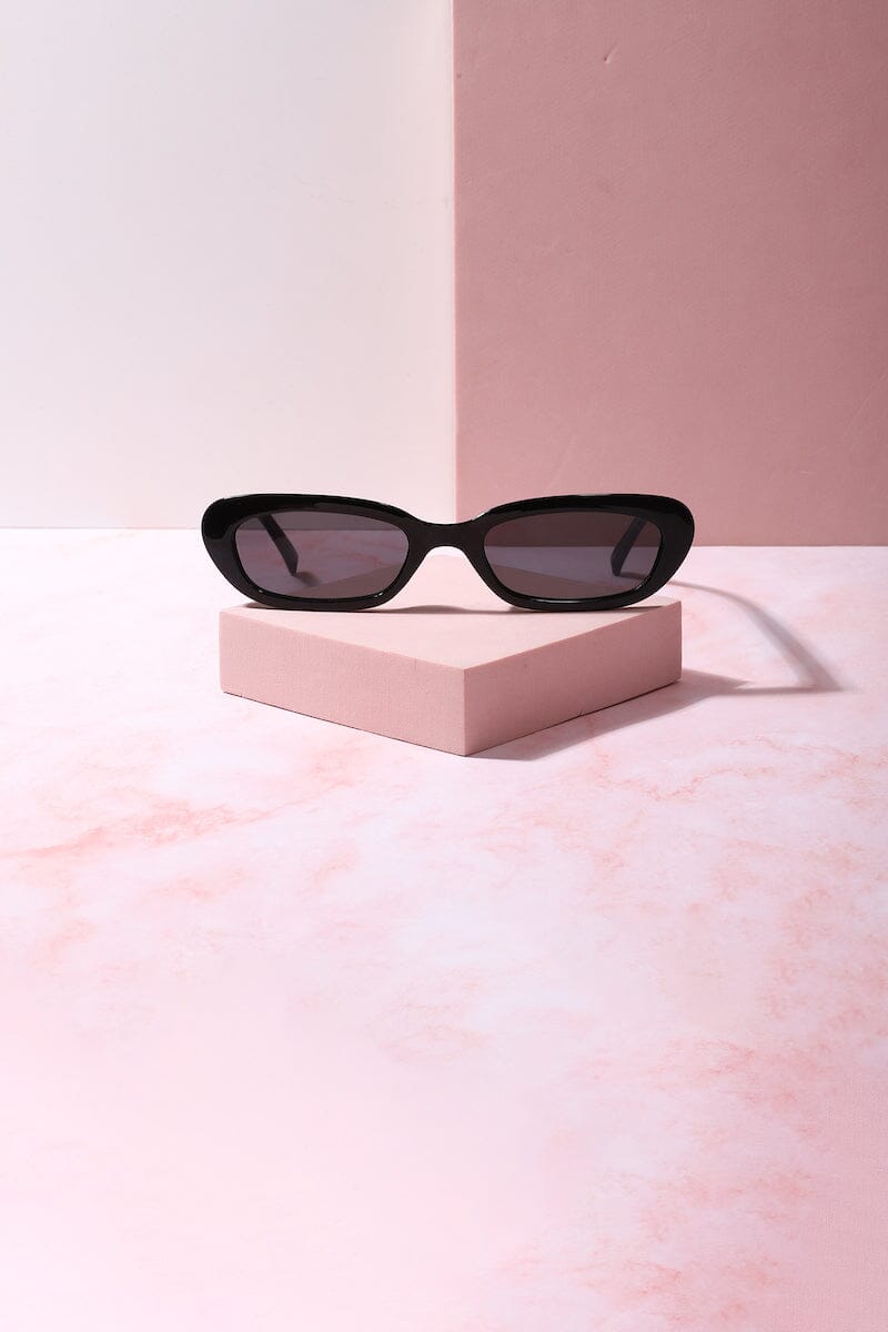 Cute Threat Small Frame Sunnies Sunglasses mure + grand Black/Black 