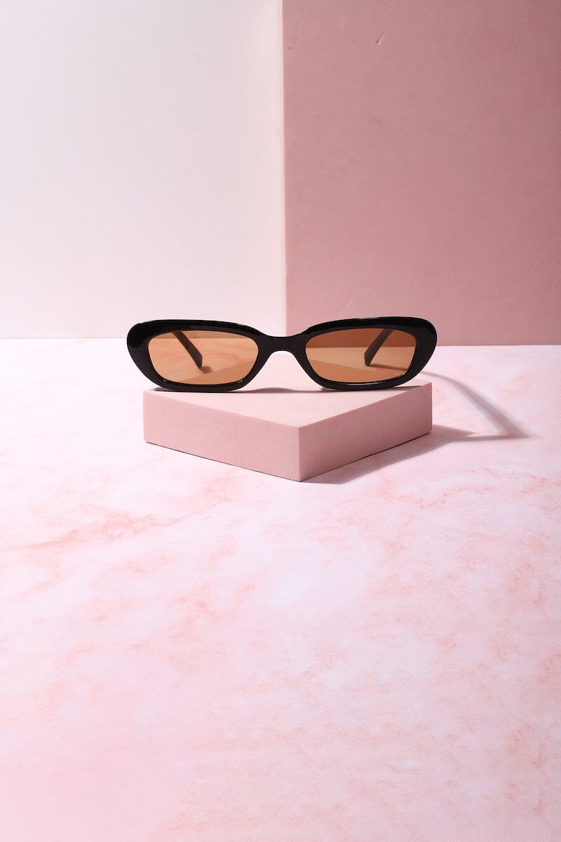 Cute Threat Small Frame Sunnies Sunglasses mure + grand Black/Brown 