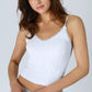 Cynthia Lace Trim Texture Cami Top Top NIKIBIKI White 