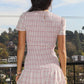 Daffodil Smocked Short-Sleeve Plaid Mini Dress Clothing Bailey Rose 