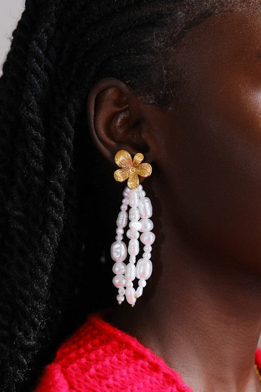 Daisy & Pearl Dance Statement Earrings Earrings mure + grand 