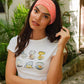 Daisy Print Stretchy Headband Hair Accessory mure + grand 
