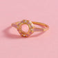 Deco Moonstone Sterling Silver Ring Rings mure + grand Pink 6 