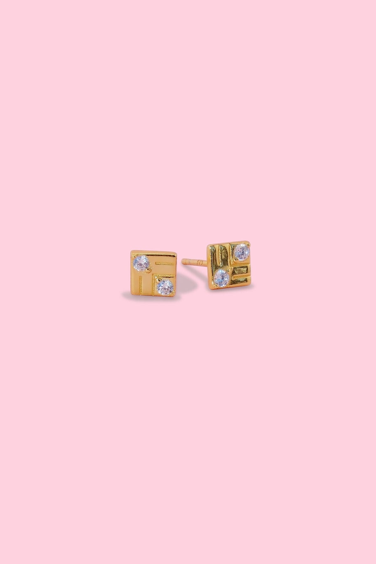 Deco Sterling Silver Stud EarringsMure + Grand