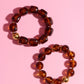 Desert Sand Chunky Beaded Resin Bracelet Bracelet mure + grand 