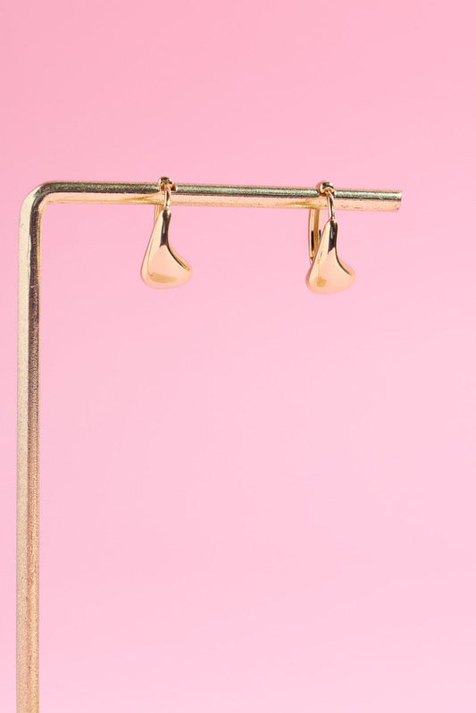 Dewdrop Sterling Silver Huggies Earrings mure + grand 