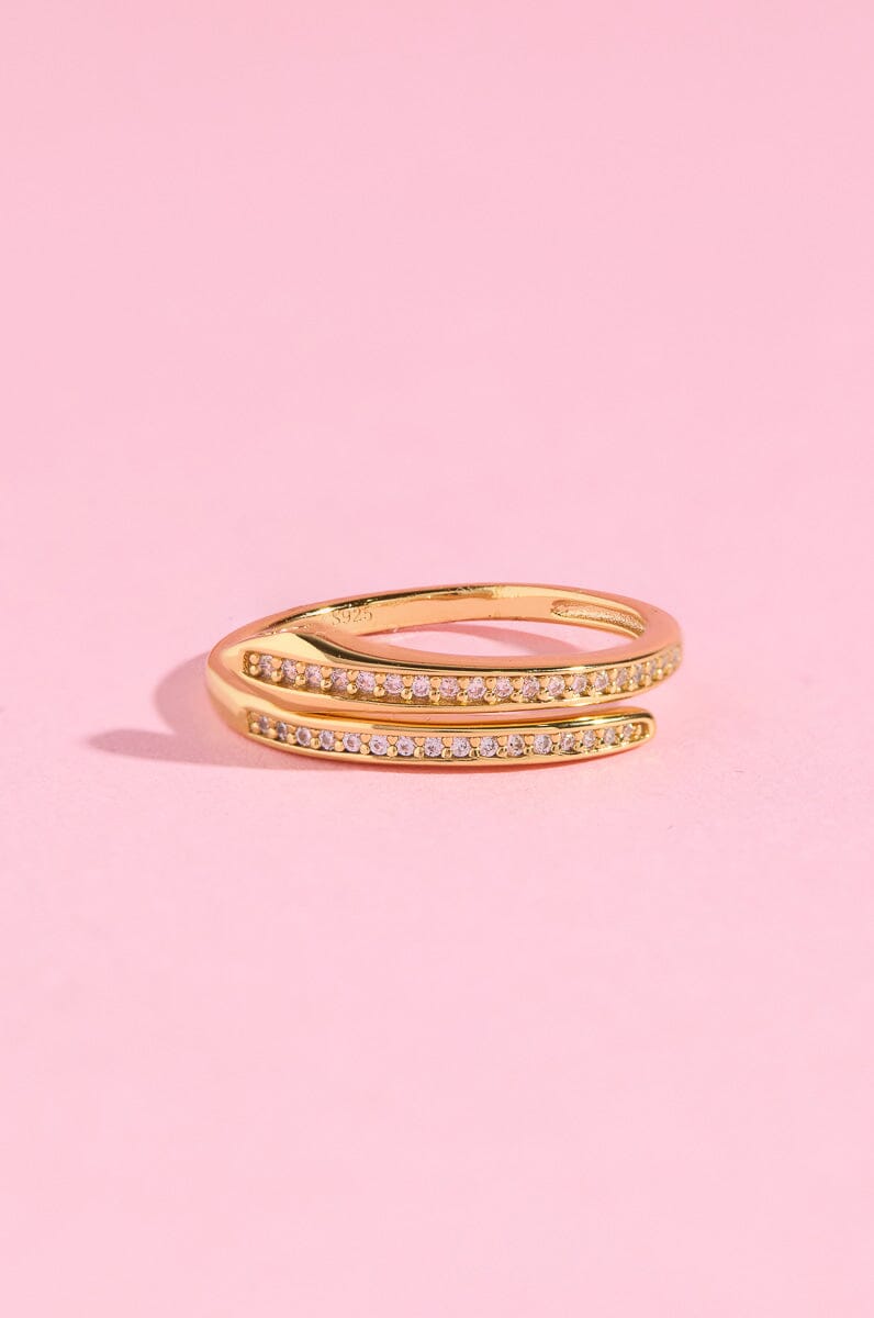 Diamond Kundalini Coil Sterling Silver Ring Ring mure + grand 