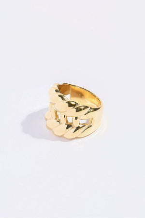 Double Rise Croissant Stacking Ring