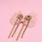 Drop Long Tassel Knotted Statement Earrings Earrings mure + grand 
