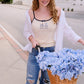 East Coast Summer Embroidery Tank Top mure + grand 