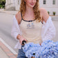 East Coast Summer Embroidery Tank Top mure + grand 