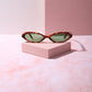 East Coast Summer Small Frame Sunnies Sunglasses mure + grand Tortoise/Green 