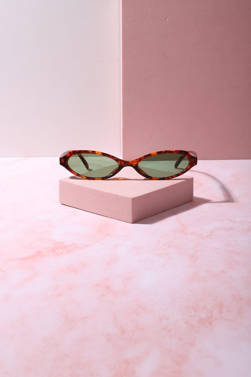 East Coast Summer Small Frame Sunnies Sunglasses mure + grand Tortoise/Green 
