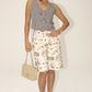 Elegant Dinner Print Casual Shorts Clothing Bailey Rose 