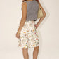 Elegant Dinner Print Casual Shorts Clothing Bailey Rose 