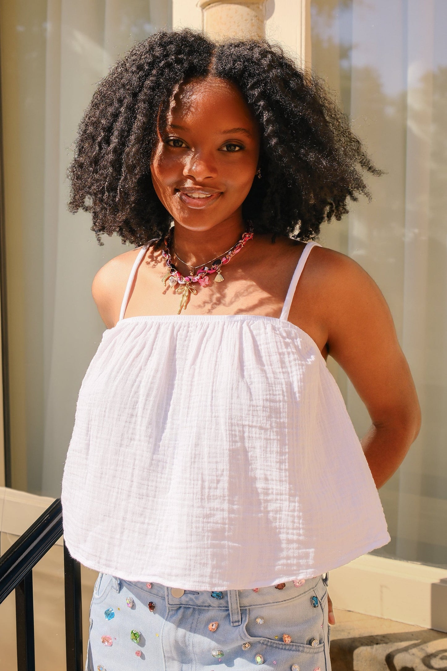 Eliana Flowy Tank Top Clothing Mure + Grand 