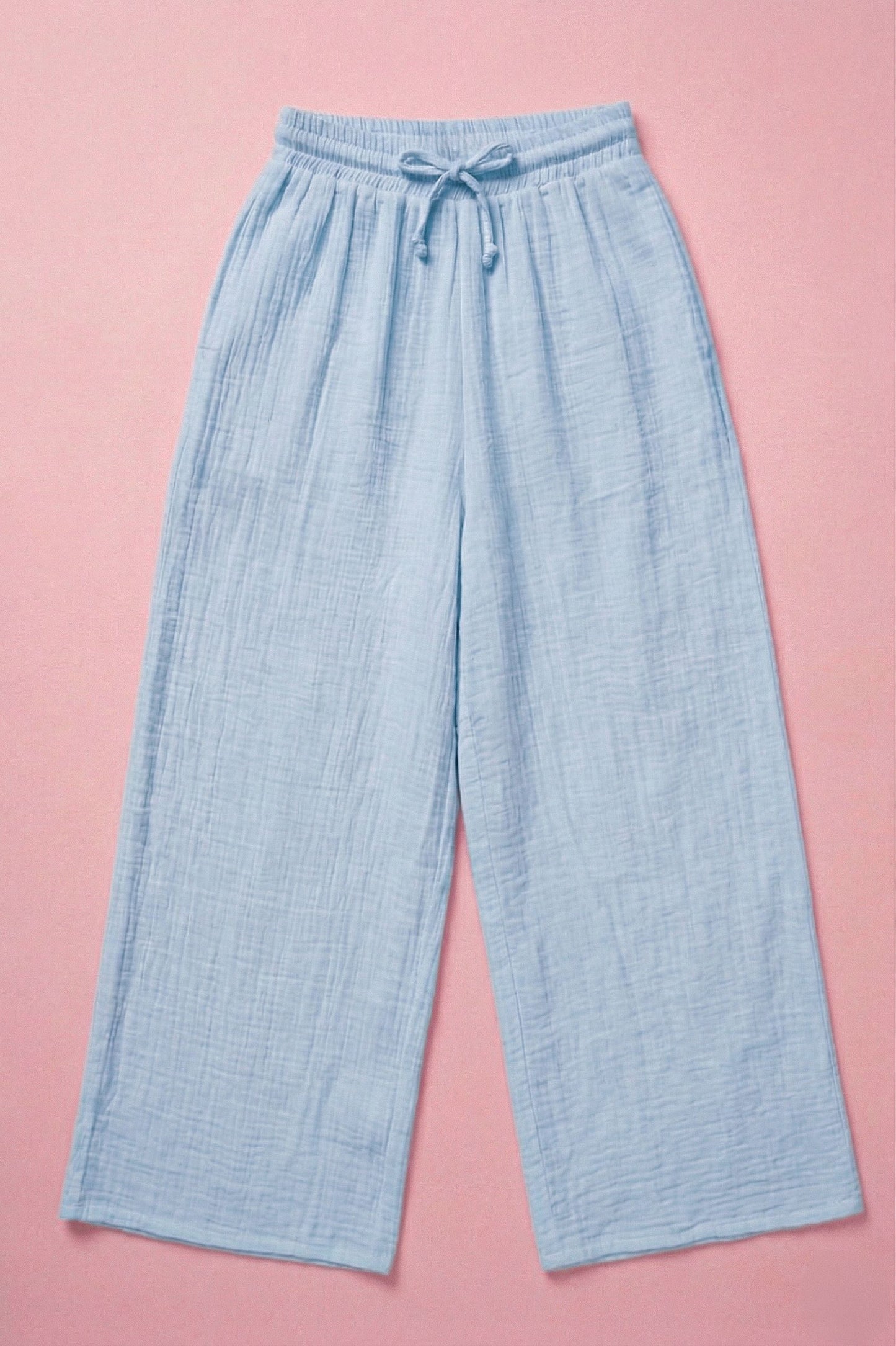 Eliana Wide Leg Pant Clothing Mure + Grand Baby Blue XS 