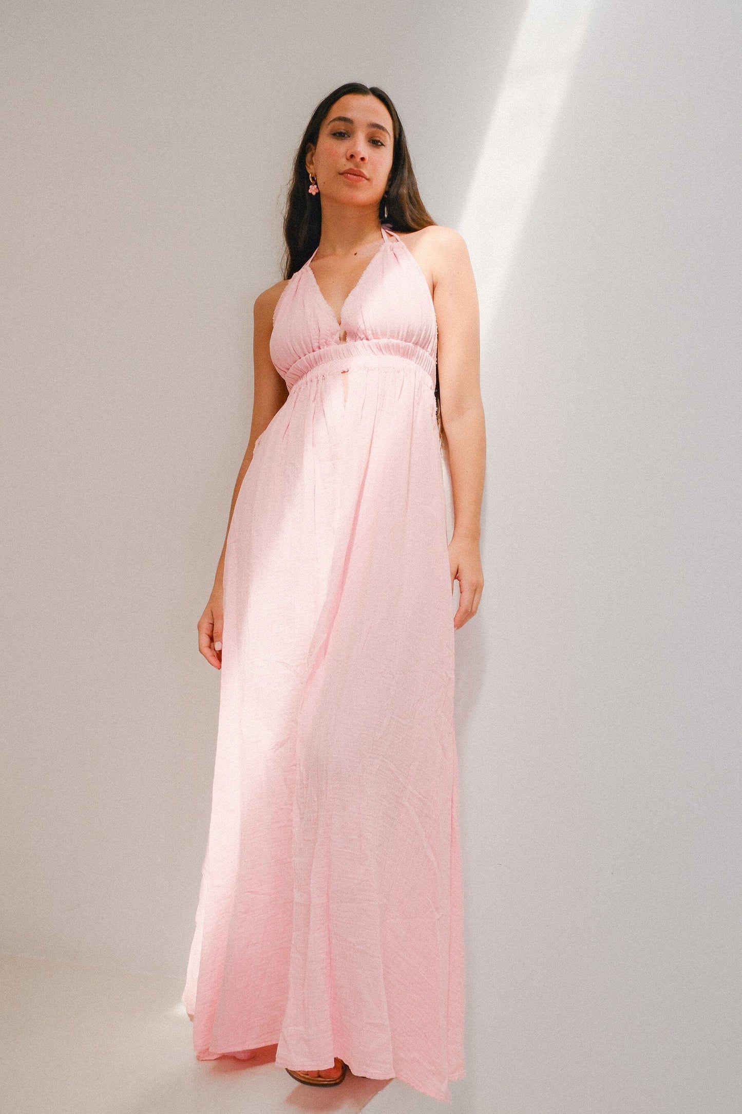 Ellie Deep V Maxi Dress Clothing Mure + Grand 