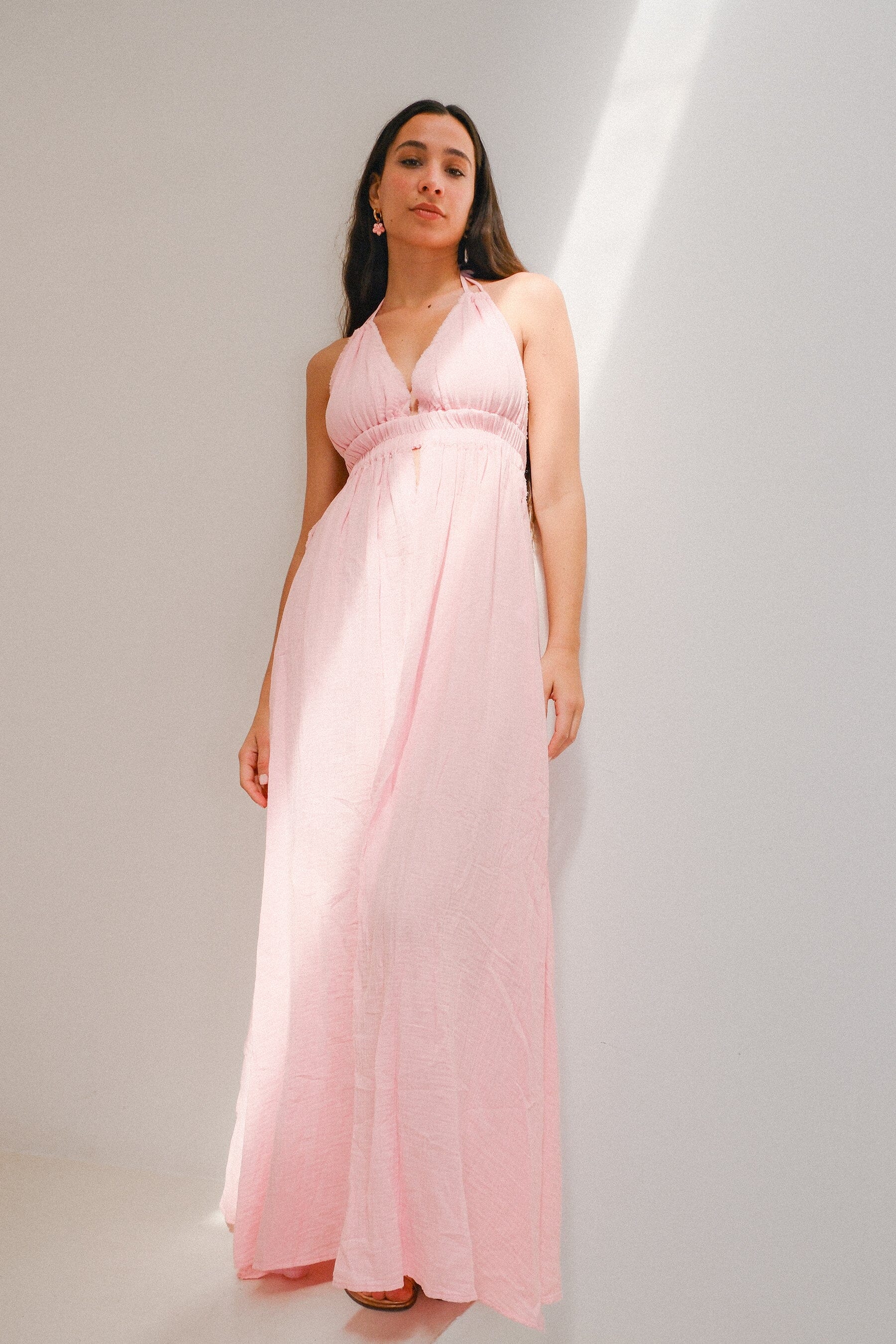 Ellie Deep V Maxi Dress Clothing Mure + Grand 