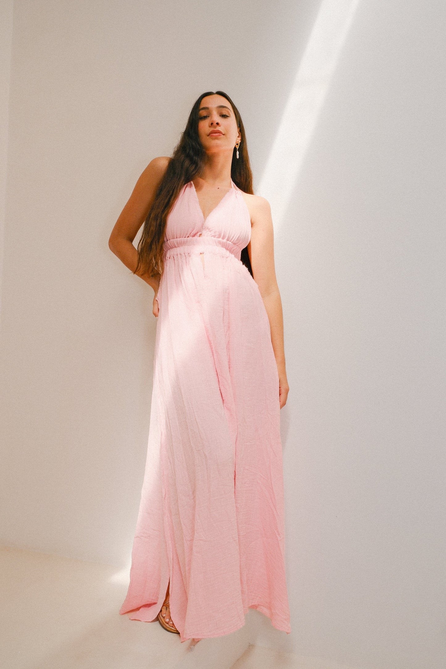 Ellie Deep V Maxi Dress Clothing Mure + Grand 
