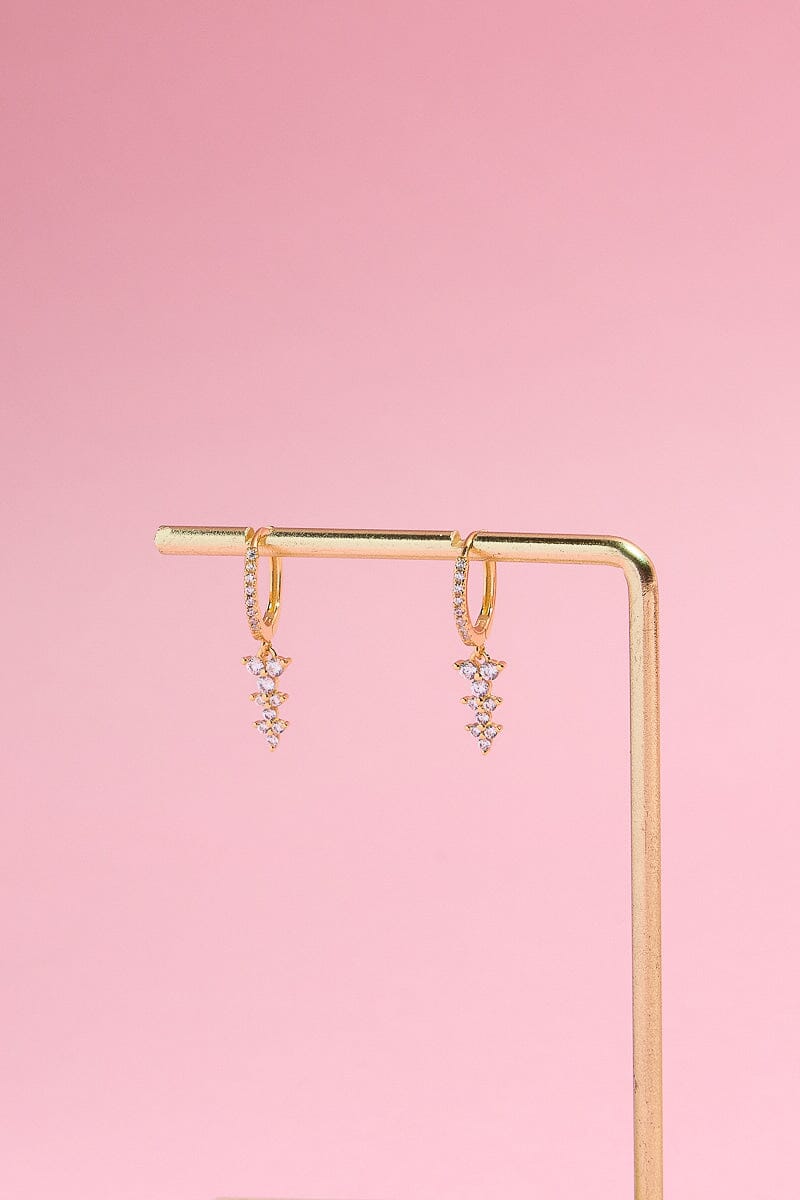 Ellie Sterling Silver Charm Dangle EarringsMure + Grand