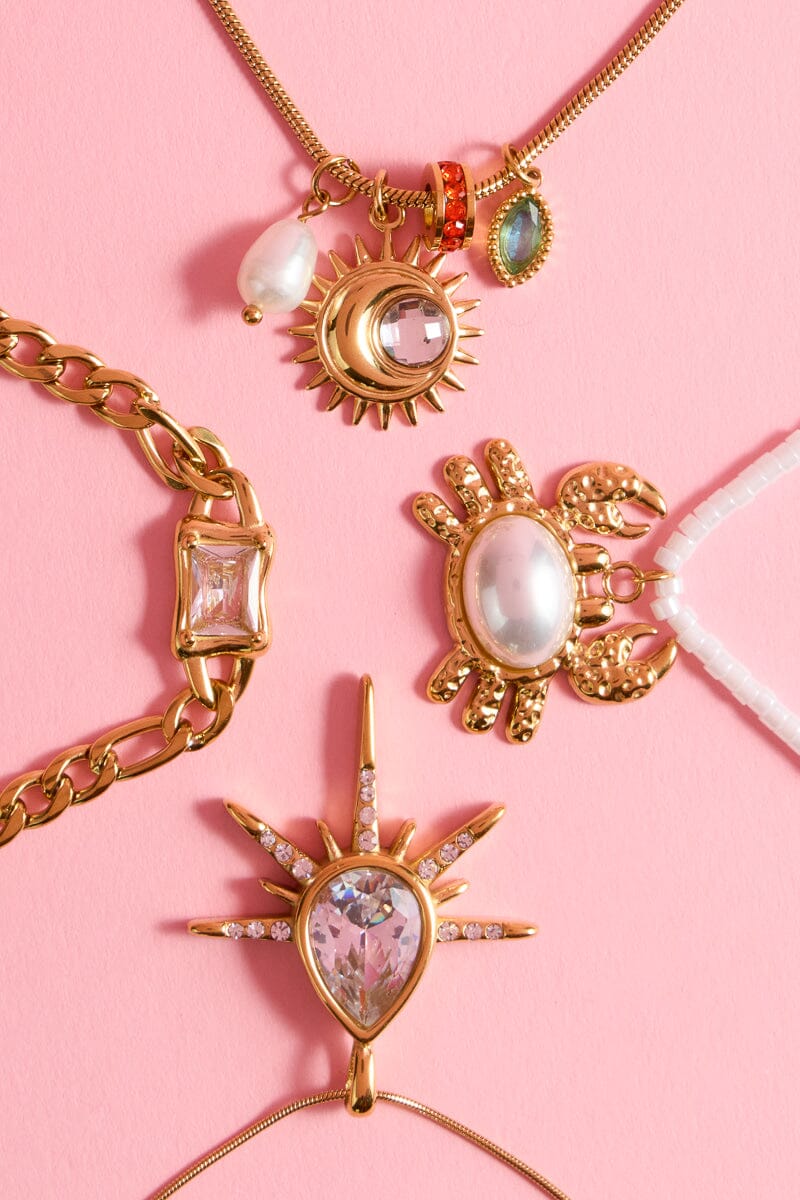 Emerald Cut Necklace Necklaces mure + grand 