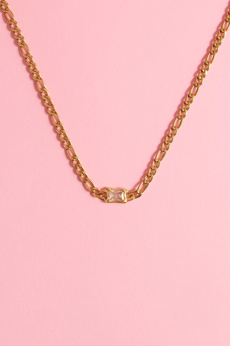 Emerald Cut Necklace Necklaces mure + grand 