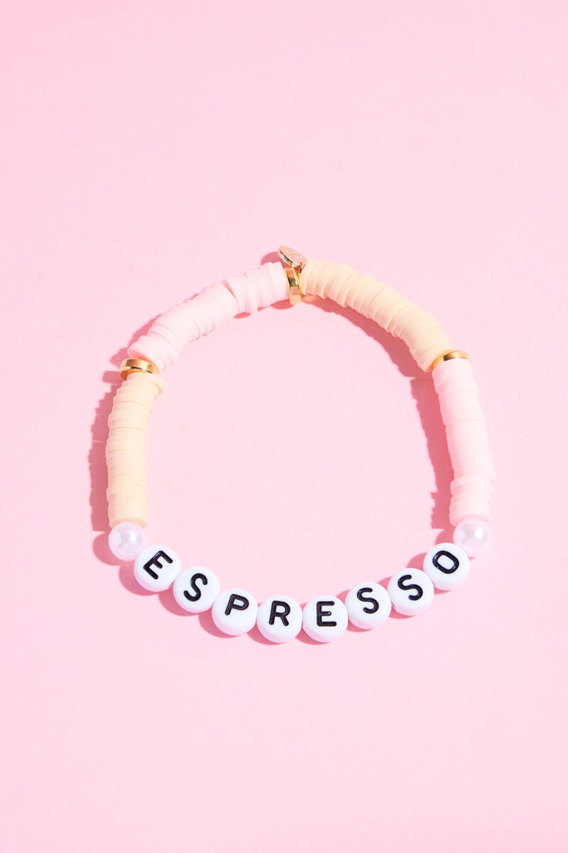 Espresso Inspirational Beaded BraceletMure + Grand