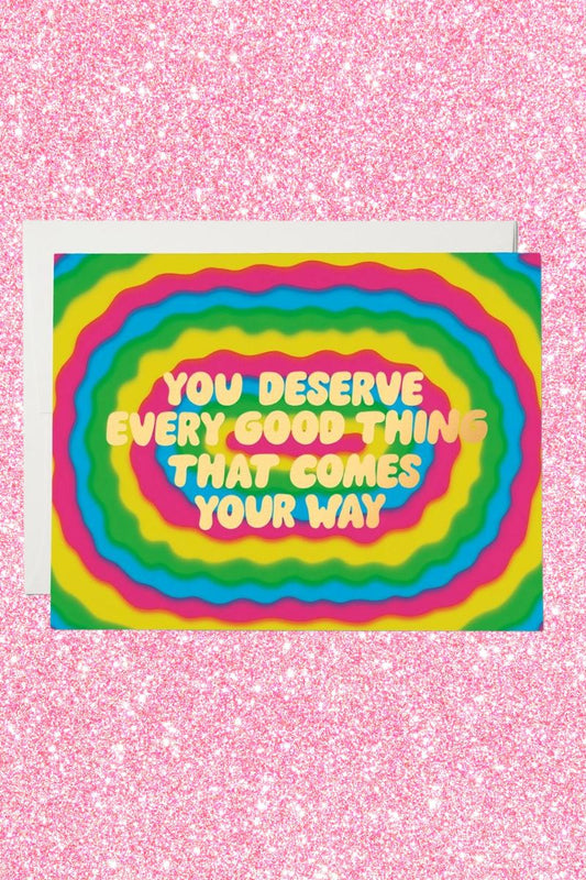 Every Good Thing Congratulations Greeting Card Greeting & Note Cards Red Cap Cards 